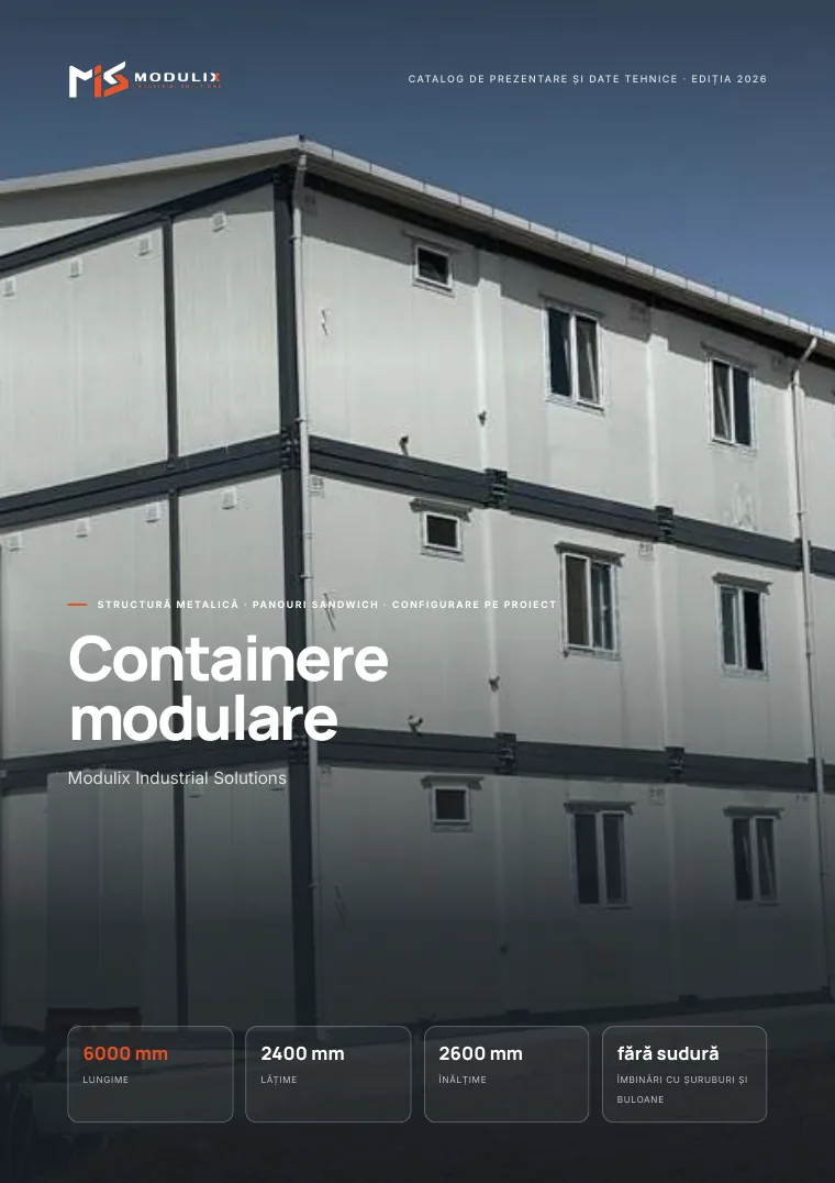 Coperta: Containere modulare: prezentare și date tehnice