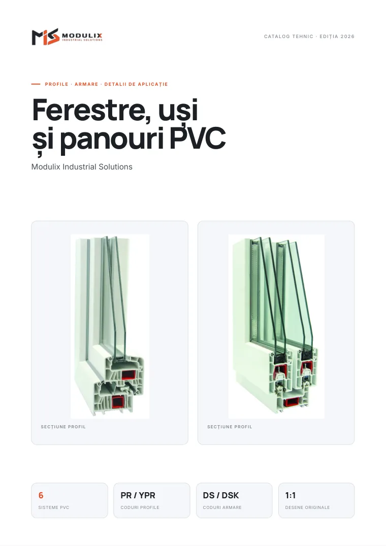 Coperta: Ferestre, uși și panouri PVC: catalog tehnic
